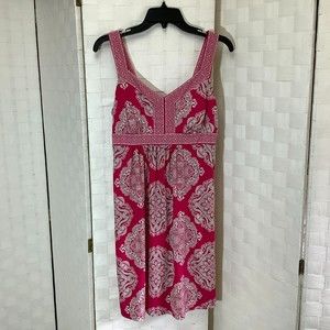 Donating June 1st apt 9 pink paisley dress size small